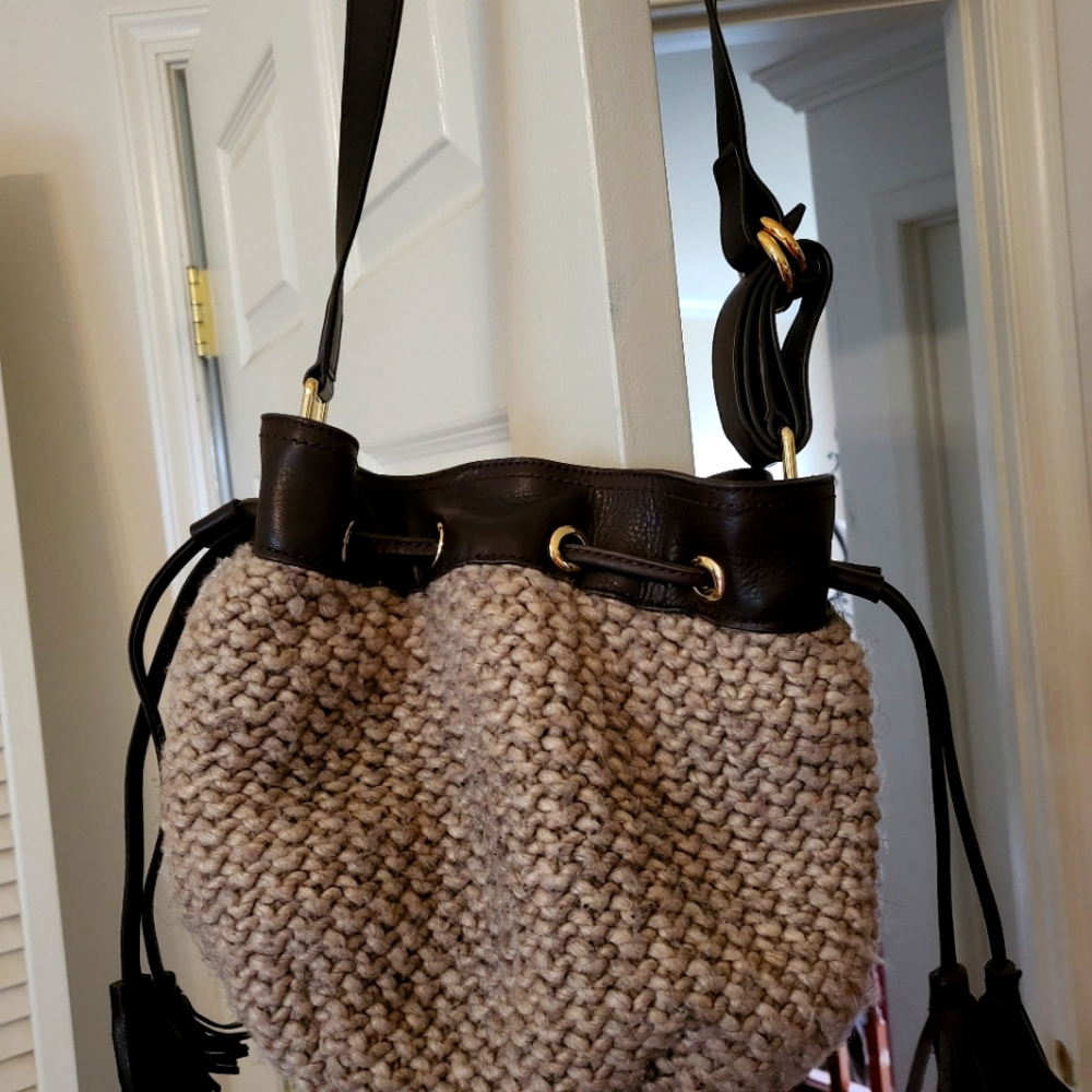 Ugg Brand Wool and Leather bag